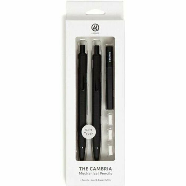 U Brands PENCIL, MECH, SFTTCH, BLK, 2CT, 2PK UBR2410U0424